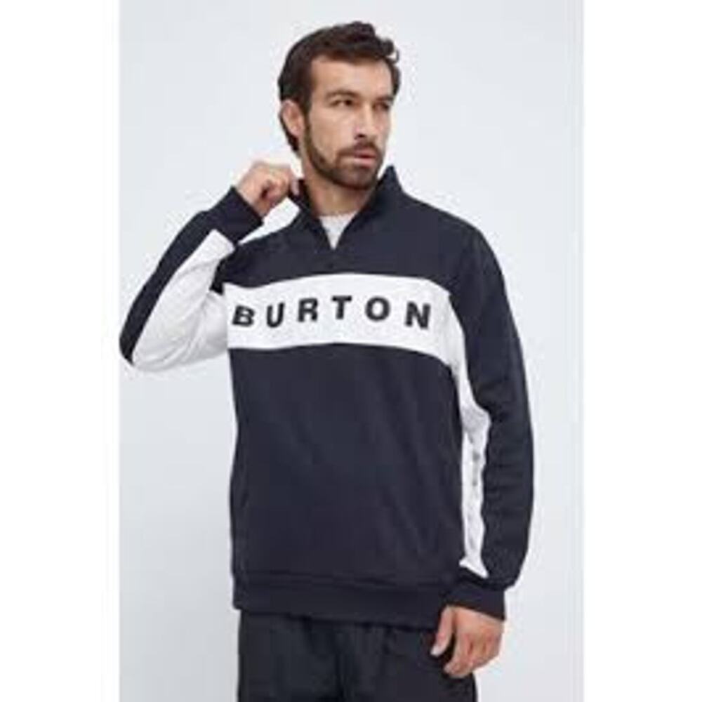 Burton Lowball Quarter Zip Sweatshirt Mens Large Navy Blue Long Sleeve Pullover